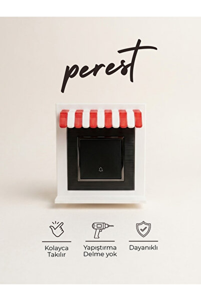 PerestHane Perest Tente Tasarımlı Dekoratif Kapı Zili Çerçevesi - Mini Branda...