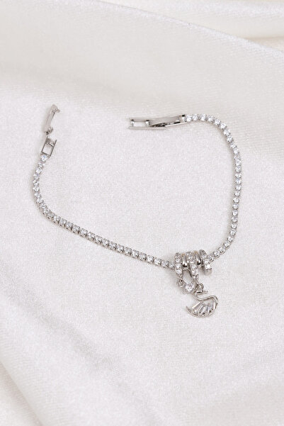 Süspüs Accessories سوار سيلفر بيليكليك من سوي بوتيلز تشام برقم  "Swan Charm W...