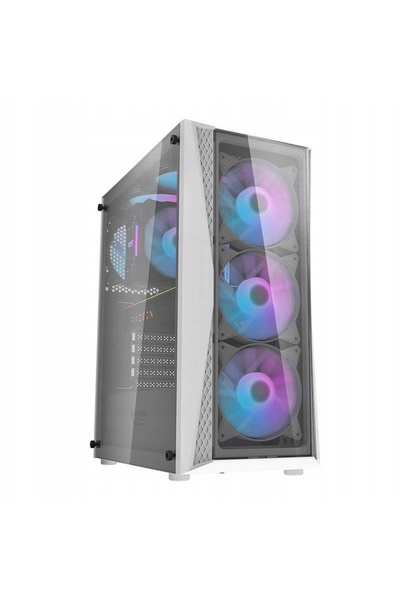 Kraft&dele Carcasă PC Darkflash DK352 Plus ARGB Midi Tower ATX cu fereastră, ...
