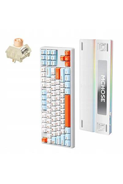 Kraft&dele Tastatură wireless mecanică MCHOSE MC-K87-5 Icy Creamsicle Switch