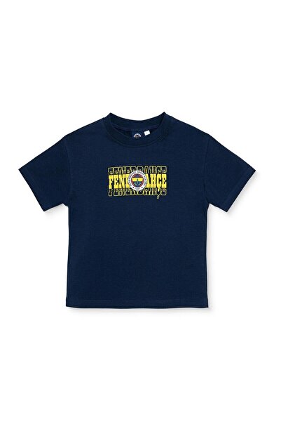 Fenerbahçe Unisex Lisans Tişört Bisiklet Yaka Kısa Kol