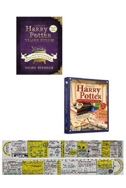 Martı Yayınları Harry Potter Yemek Kitabı + Harry Potter Tatlı ve Şekerleme K...
