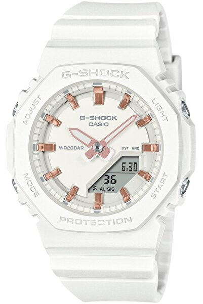 G-SHOCK Ceas de damă alb sportiv rezistent la șocuri GMA-P2100M-7AER