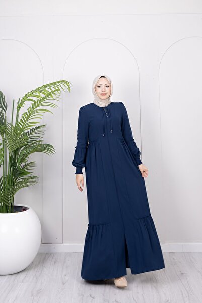 Dayfabric Elbise Görünümlü Ferace | Petrol