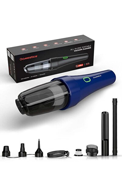 DOMESTICA 4 in 1 Cordless Car Vacuum Cleaner with 9KPA Suction & Accessories ...