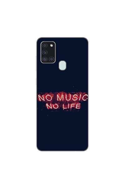 OEM Θήκη συμβατή με Samsung Galaxy A21s Σιλικόνης Gel TPU Μοντέλο No Music No...