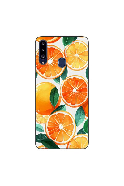 OEM Husa compatibila cu Samsung Galaxy A20S Silicon Gel Tpu Model Oranges