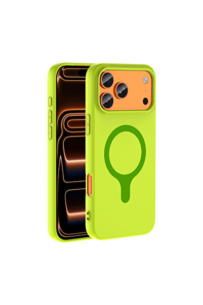 Nezih Case iPhone 17 Pro Max / 18 Pro Max Uyumlu Magsafe Şarj Destekli Soft D...