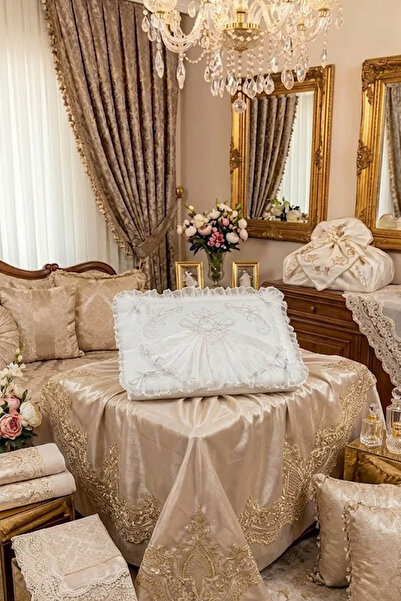 Çt Çeyizci Tekstil French Laced Velvet Bundle, Velvet Promise Engagement Bag,...