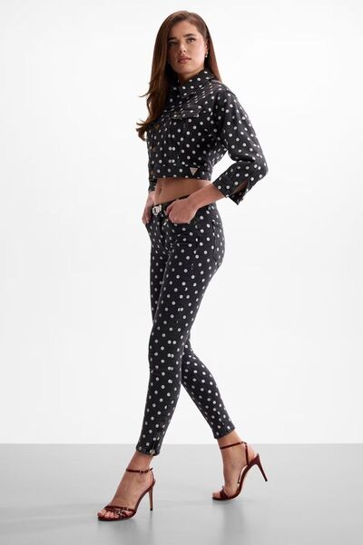 Guess Colecția Marilyn Monroe Pantaloni din denim negri