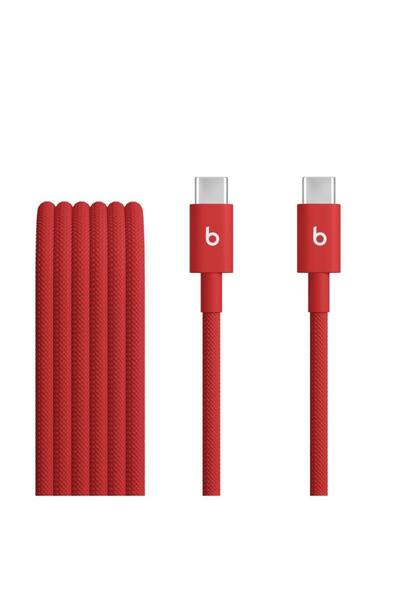 Apple Cablu USB-C la USB-C Beats Woven 1,5 m - Roșu Rapid