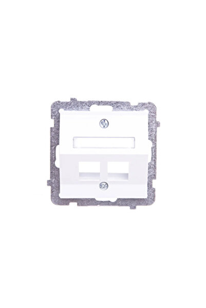OSPEL Carcasă duală pentru computer AS, model teșit alb (GPK-2GS/P/00)