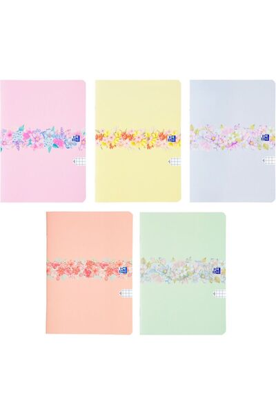 Oxford Caiet A5/32K cu grilă florală (10 bucăți)