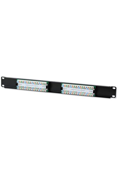 Techly 022854 Panou de patch-uri UTP CAT5e 1U 16 Porturi Negru