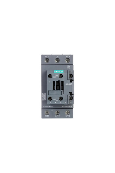 Siemens Contactor de putere 51A 3P 22kW 230V AC 1Z+1R S2 3RT2036-1AP00