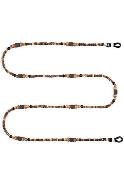 MINZA Timber Unisex Eyewear Chain, Beaded Eyewear Chain, with Coconut Wood, H...