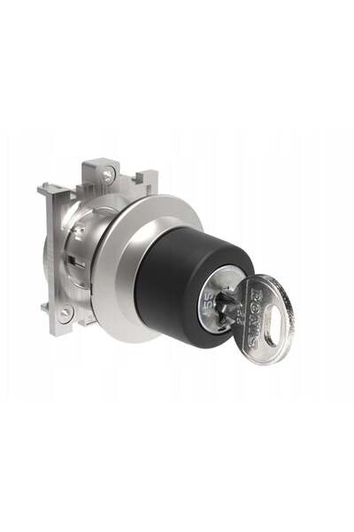 lovato Comutator metalic plat cu 3 poziții 1-0-2 fi 30mm cu cheie de îndepărt...