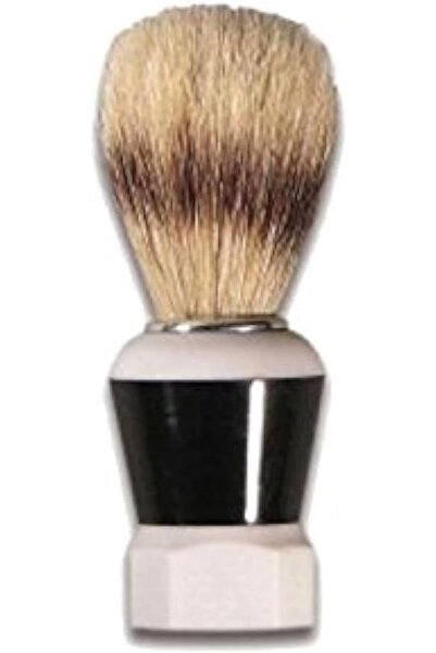 TİTANİA Germany Shaving Brush - Genuine Hair Bristle with Comfortable Black H...