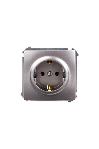 Kontakt-Simon Simon Basic Soclu unic SCHUKO z/u 16A IP20 din oțel inoxidabil ...