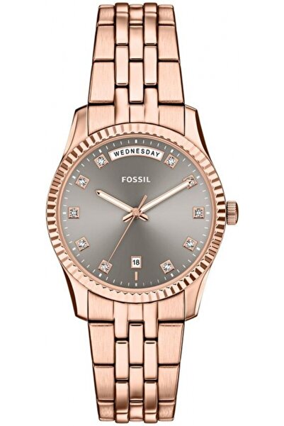 Fossil ES5459 ceas de damă fashion, aur roz