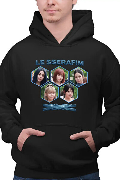 OEM Ανδρικό Φούτερ Le Sserafim Kpop Merch Sakura Serafim