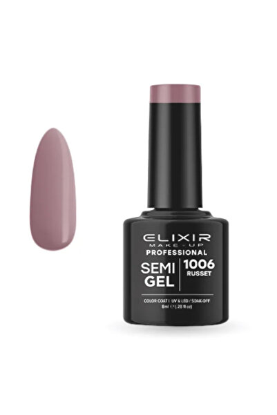 Elixir Επαγγελματικό Ημι-τζελ Μόνιμο Βερνίκι Νυχιών 1006 Ρουζέ Πορτοκαλί Μωβ ...