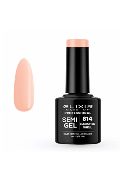 Elixir Επαγγελματικό Ημιμόνιμο Βερνίκι Νυχιών Τύπου Ημι-τζελ 814 Λευκασμένο Κ...