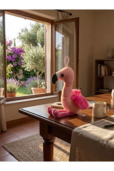 CYA Tekstil 20 cm flamingo Pelus