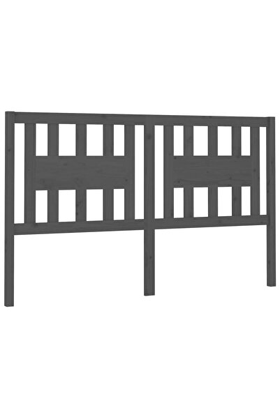 vidaxl Tăblie de pat, gri, 186x4x100 cm, lemn masiv de pin