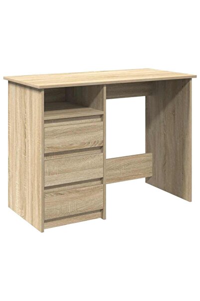 vidaxl Birou, stejar sonoma, 102x50x75 cm, lemn compozit