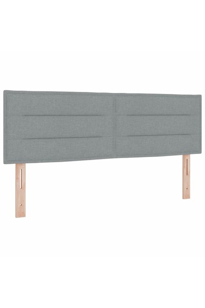 vidaxl Tăblie cap Gri deschis 160 cm țesătură