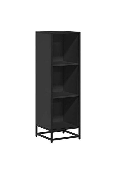 vidaxl Bibliotecă, negru,33,5x33x107,5 cm, lemn prelucrat