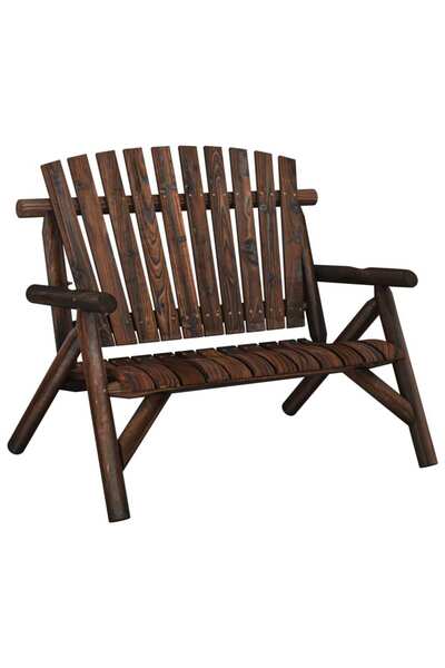 vidaxl Bancă de grădină cu 2 locuri, 119x85x98 cm, lemn masiv molid
