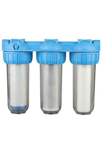 SDEPOT ®   Filtru de apă, cu un sistem de filtrare în trei etape prin sită, b...