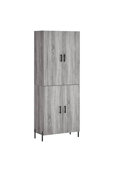 vidaxl Dulap înalt, gri Sonoma, 69,5 x 34 x 180 cm, lemn prelucrat