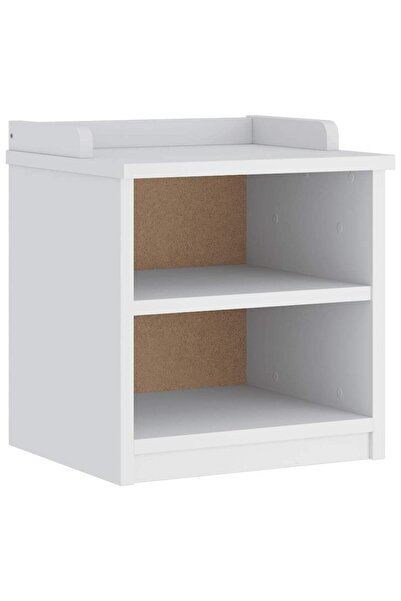 vidaxl Bancă pentru hol „SANDNES” albă 45x40x50 cm, lemn masiv de pin
