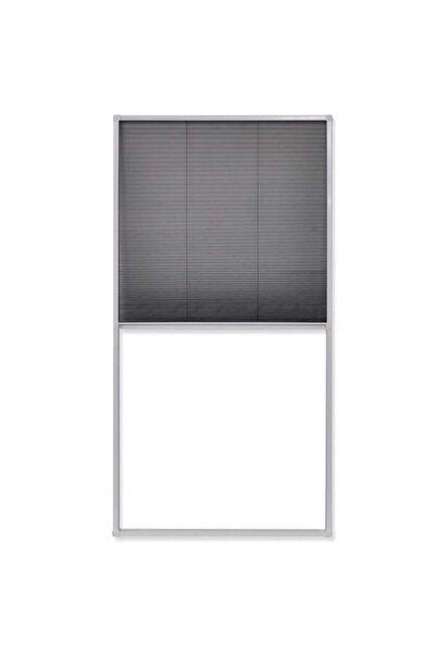 vidaxl Plasă plisată anti-insecte pentru fereastră, 80 x 160 cm