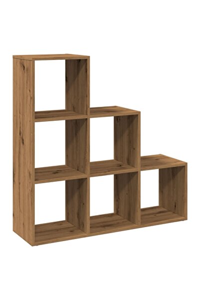 vidaxl Bibliotecă/separator 3 nivel stejar artizanal 99x29x99 cm lemn