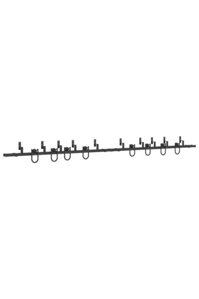vidaxl Set feronerie ușă glisantă, negru, 400 cm, oțel