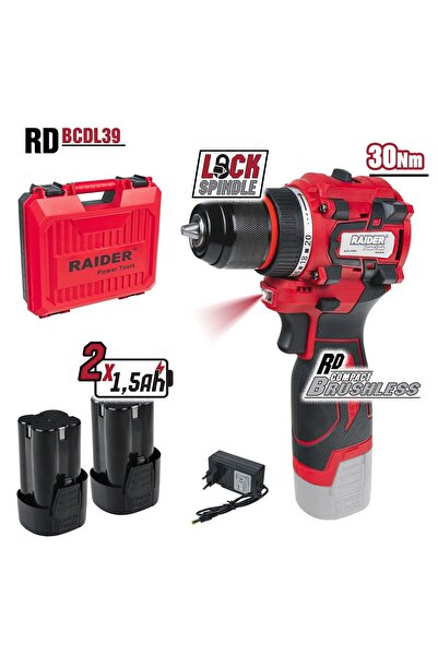 Raider Ασύρματο Δράπανο 16V Li 2x1.5Ah 30Nm RD-BCDL39 030189