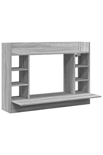 vidaxl Birou montat pe perete sonoma gri 105x48x75cm lemn prelucrat