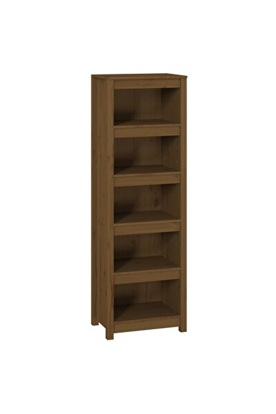 vidaxl Bibliotecă, maro miere, 50x35x154 cm, lemn masiv de pin