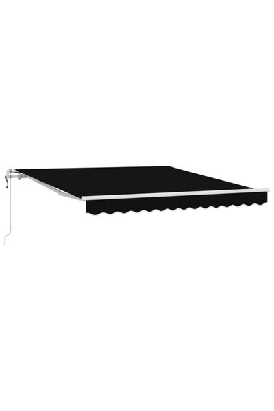 vidaxl Copertină retractabilă electrică neagră 300 x 250 cm