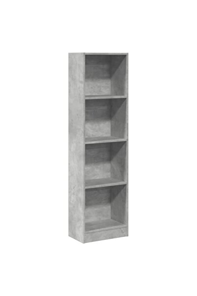 vidaxl Bibliotecă, gri beton, 40x24x143 cm, lemn prelucrat