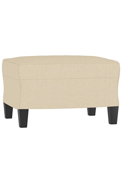 vidaxl Taburet, crem, 60x50x41 cm, material textil