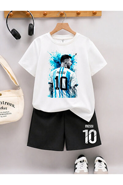 STİL-X Messi Printed Boys' Shorts Set