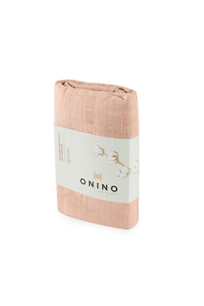 Onino HUG.me Pătură din muselină de bumbac organic Sandy Rose 120x120 cm, Cer...