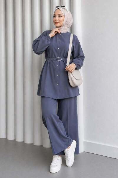 Modamihram Lavin Oval Buckle Suit Gray 19296