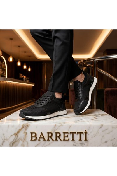 By Barretti Black Mesh Model Sneaker