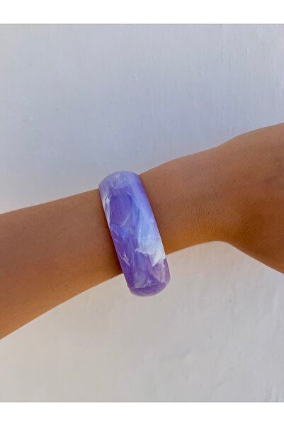 LUMİCOTAKI Colorful Natural Stone Look Detailed Mica Bone Bracelet - Summer B...